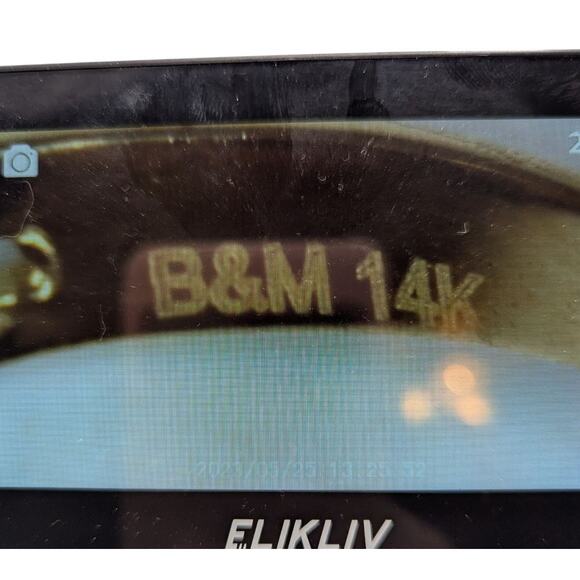 B&M 14K Yellow Gold Filigree Heart Band Ring Size 9 – 1.88g - Picture 4 of 6